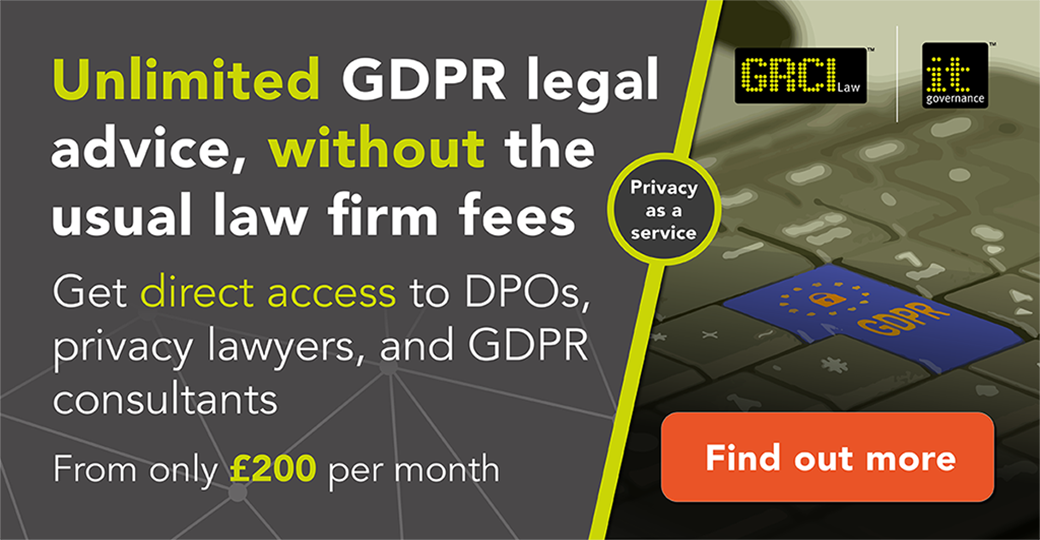 Unlimited GDPR legal advice, without the usual law firm fees -- find out more