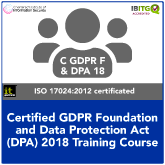 GDPR Foundation and DPA Act 2018 Training Course