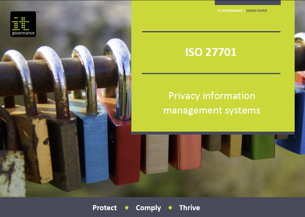 ISO 27701 - Privacy information management systems